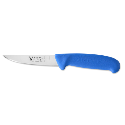 Victory Knives 330410202 - 2mm x 10cm Stainless Steel Steak/Paring/Rabbiters Knife (Blue Progrip Handle)