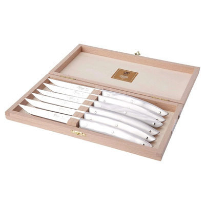 Claude Dorzorme CD.001.54  - Le Theirs Steak Knives White (Box of 6)