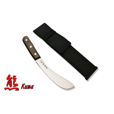 Kanetsune KB-236Kawa - 170mm Carbon Steel Kawa Knife (Rosewood Handle with Nylon Sheath)