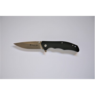 Maserin M46004G10N  - 75mm Stainless Steel Sporting Knife (Black G10 Handle)