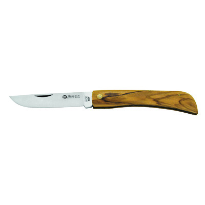 Maserin MPE200519 - 85mm Stainless Steel Country Line Knife (Olive Wood Handle)