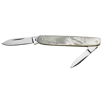 Taylor's PC2370MOP - 70mm Stainless Steel Lady/Gentleman's Twin Bladed Pen Knife (Mother of Pearl Handle)