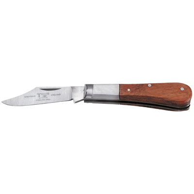 Taylor's SH100 - 60mm Stainless Steel Barlow Knife (Wood Handle)