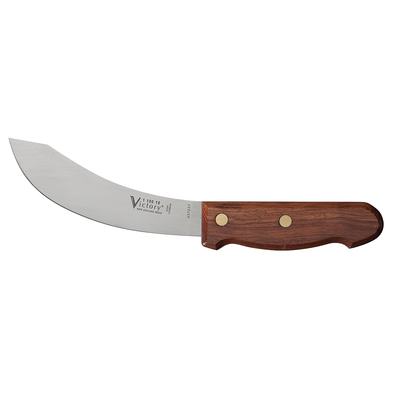 Victory Knives 110015110 - 2.5mm x 15cm Carbon Steel Skinning Knife (Wood Handle)