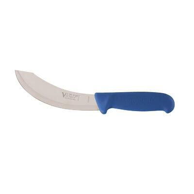 Victory Knives 210015HG200 - 2.5mm x 15cm Stainless Steel Hollow Ground Skinning Knife (Blue Progrip Handle)