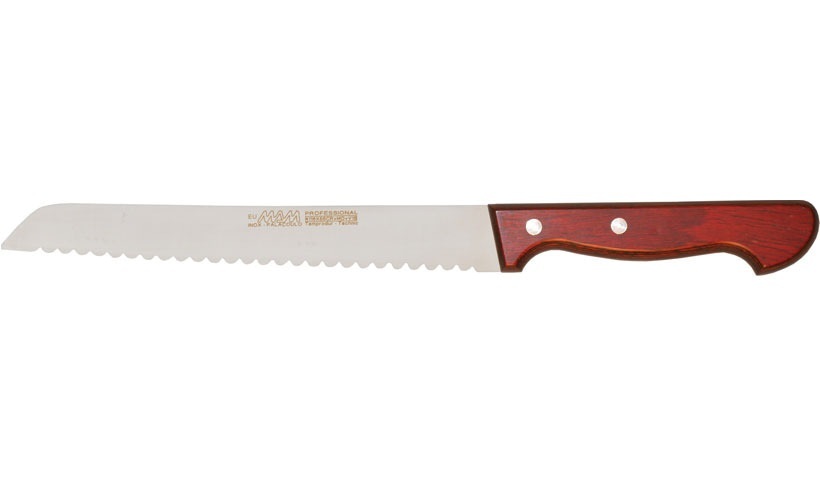 MAM_3340 185mm Stainless Steel Bread Knife (Pressed Wood Handle