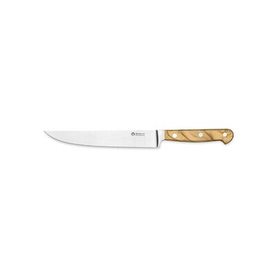Maserin 0AU631224 - 19cm Stainless Steel Carving Knife (Olive Wood Handle)