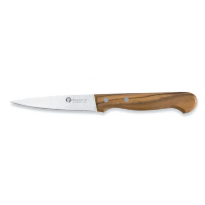 Maserin 0BA631009 - 9cm Stainless Steel Paring Knife (Olive Wood Handle)