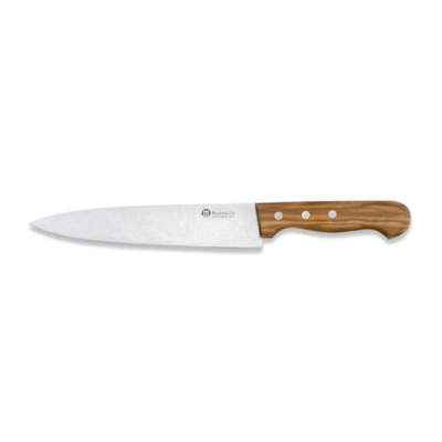 Maserin 0BA633020 - 20cm Stainless Steel Chef Knife (Olive Wood Handle)