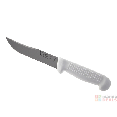 Victory Knives 130215115 - 2.5mm x 15cm Carbon Steel Outdoor Knife (White Plastic Handle)
