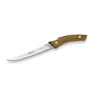 Maserin 2009OL  - 14cm Stainless Steel Fillet Knife (Olive Wood Handle)