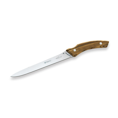 Maserin 2010OL  - 17cm Stainless Steel Fillet Knife (Olive Wood Handle)
