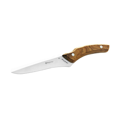 Maserin 2016OL - 16cm Stainless Steel Boning Knife (Olive Wood Handle)