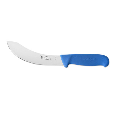 Victory Knives 210017200BLUE - 2.5mm x 17cm Stainless Steel Skinning Knife (Blue Progrip Handle)