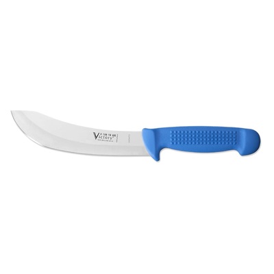 Victory Knives 210018200  - 2.5mm x 18cm Stainless Steel Euro HG Skinning Knife (Blue Progrip Handle)