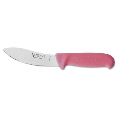 Victory Knives 2/201/13/200 Sheep Skinning Knife 13cm Pink Progrip Handle