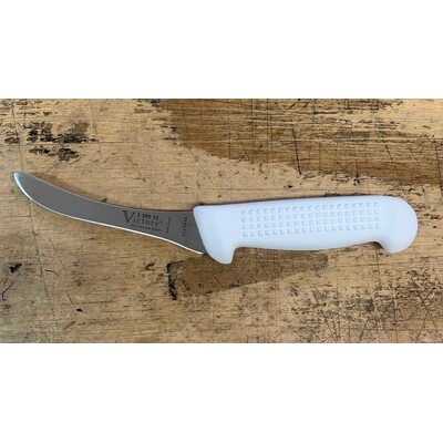 Victory Knives 220212115W  - 2.5 mm x 12cm Stainless Steel Blading Knife (White Plastic Handle)
