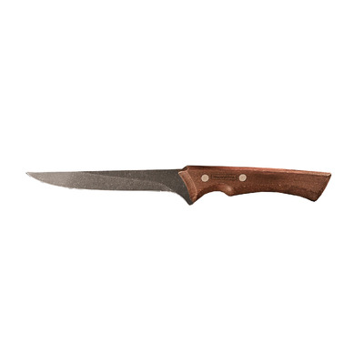 Tramontina 22840106 - 150mm Blackened Stainless Steel Churrasco Boning Knife (Wood Handle)