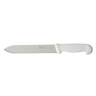 Victory Knives 230722111 - 2.5mm x 22cm Stainless Steel Medium Heading Knife (White Plastic Handle)