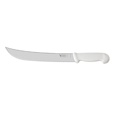Victory 250030111W -  2.5mm x 30cm Stainless Steel Steak Knife (White Plastic Handle)