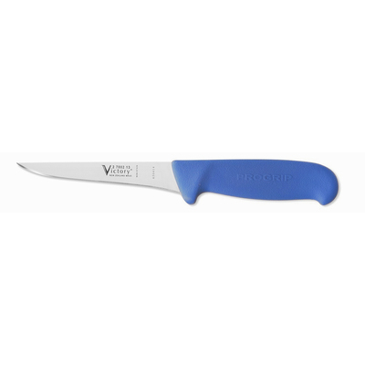 Victory Knives 2700213200BLUE - 2.5mm x 13cm Stainless Steel Boning Knife (Blue Progrip Handle)