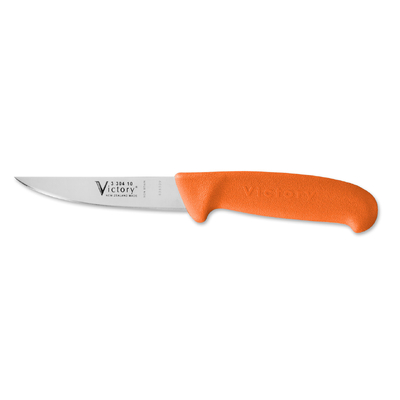 Victory Knives 330410202SOR - 2mm x 10cm Stainless Steel Steak/Paring/Rabbiters Knife (Orange Progrip Handle)