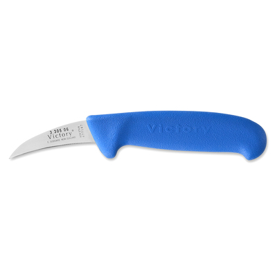 Victory Knives 3/305/06/202 peeling/packing knife 6cm curved blade blue handle