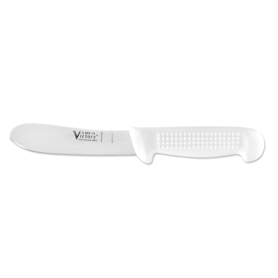 Victory Knives 350913115 - 2mm x 13cm Stainless Steel Slime Knife (White Plastic Handle)