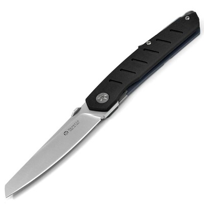 Maserin 374G10N - 93mm AM6 D2 Steel Folding Knife (Black G10 Handle)