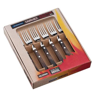 Churrasco BBQ 12 Pc Polywood Fork and Steak Knife Set - Tramontina US