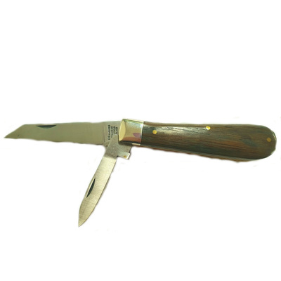 Joseph Rodgers 67DOSat - 60mm Stainless Steel Sheepsfoot Knife & 40mm Spearpoint Pen Knife (Laminated Blackwood Scales)