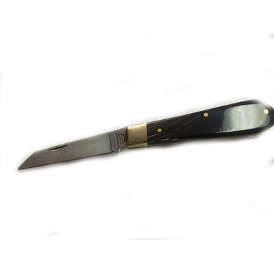 Joseph Rodgers 67BufSat - 60mm Stainless Steel Sheepsfoot Pen Knife & 40mm Spearpoint Pen Knife (Buffalo Scales)