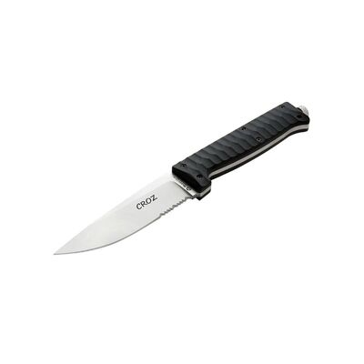 Maserin 976G10N - 110mm Croz Fixed Blade Knife (Black G10 Handle & Satin Finish)