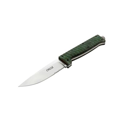 Maserin 976MCV - 110mm Croz Fixed Blade Knife (Green Micarta Handle & Satin Finish)