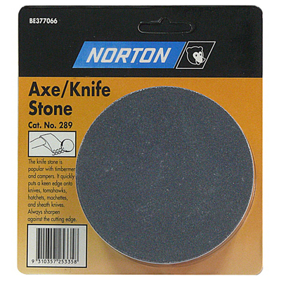 Norton BE377066 - 10cm Diameter Large Axe/Knife Stone 