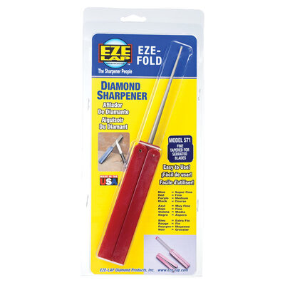 EZE-LAP EZE-571 -  Fine EZE Fold Diamond Sharpener 3 - 1/2" Tapered Shaft