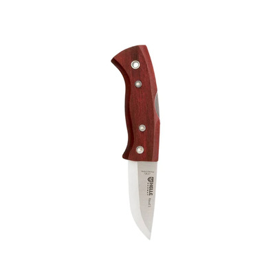 Helle-RaudS - 55mm Stainless Steel Folding Knife (Red Birch Handle)