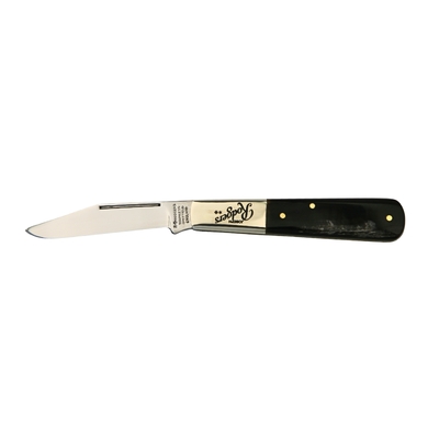 Joseph Rodgers JR1500Buf1Pol - 55mm Polished Finished Stainless Steel Barlow Knife (Buffalo Scales Handle)