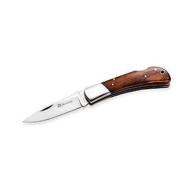 Maserin M1251LG - 75mm Stainless Steel Hunting Knife (Walnut Wood Handle)