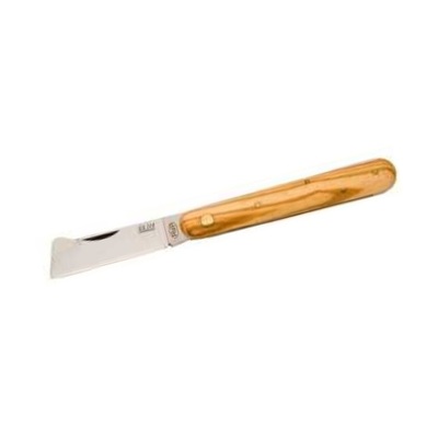 Maserin Budding knife folding 7cm carbon steel blade olive wood handle