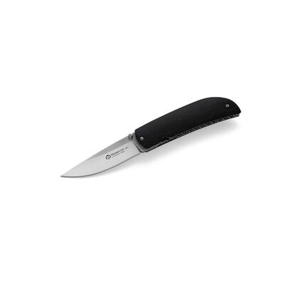 Maserin M389EB - 70mm Stainless Steel Atti Elegant Folding Knife (Ebony Handle with Leather Sheath)