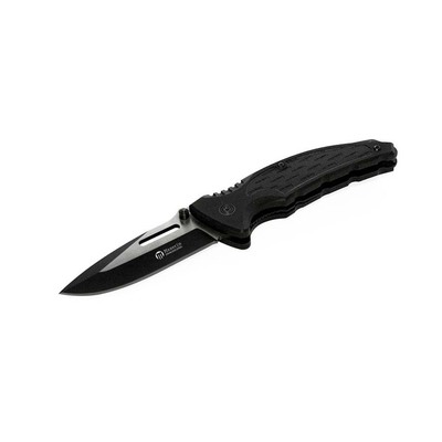 Maserin M424NE - 80mm Black Stainless Steel Sports Knife (Black G10 Handle)
