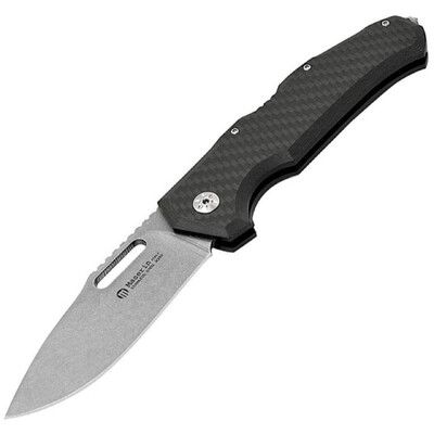 Maserin M480CN - 22cm Böhler M390 Folding Knife (Black Carbon Handle)