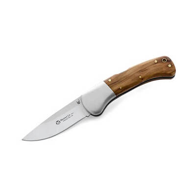 Maserin M759OL - 80mm Stainless Steel Hunting Knife (Olive Wood Handle)