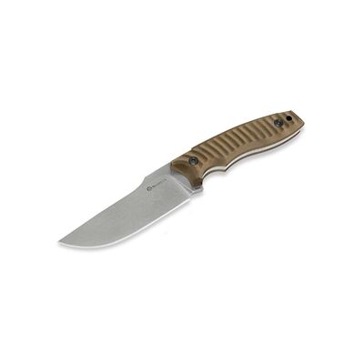 Maserin M919-G10M - 107mm N690 Stainless Steel Law Enforcement Knife (Brown G10 Handle)