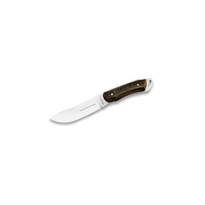 Maserin M990LG - 12cm Stainless Steel Outdoor Knife, Fixed Blade (Cocobolo Wood Handle with Sheath)