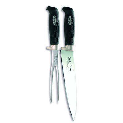 Marttiini MA1482011 - 15cm Carbon Steel Roast Set (Black Rubber Handle - Boxed)