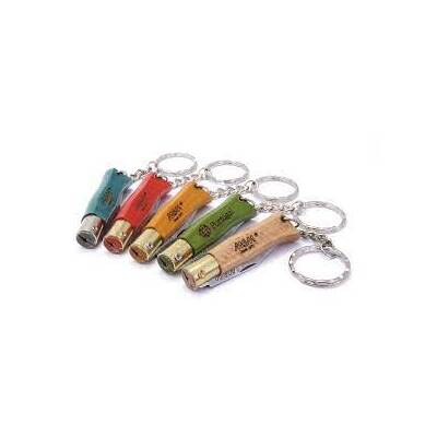 MAM_2002-BLU - 45mm Stainless Steel Douro Pocket Knife with Keyring (Blue Beech Hardwood Handle)