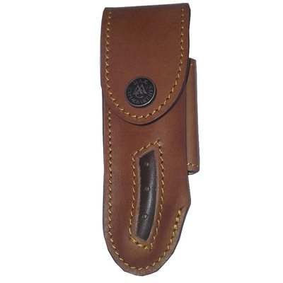 Max Capdebarthes MCETT - 11cm Light Tan Leather Knife Pouch (Horizontal & Vertical Mount)