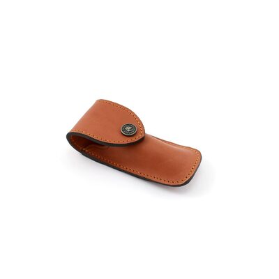 Max Capdebarthes MCLN10 - 10cm Laguiole Natural Light Tan Leather Knife Pouch